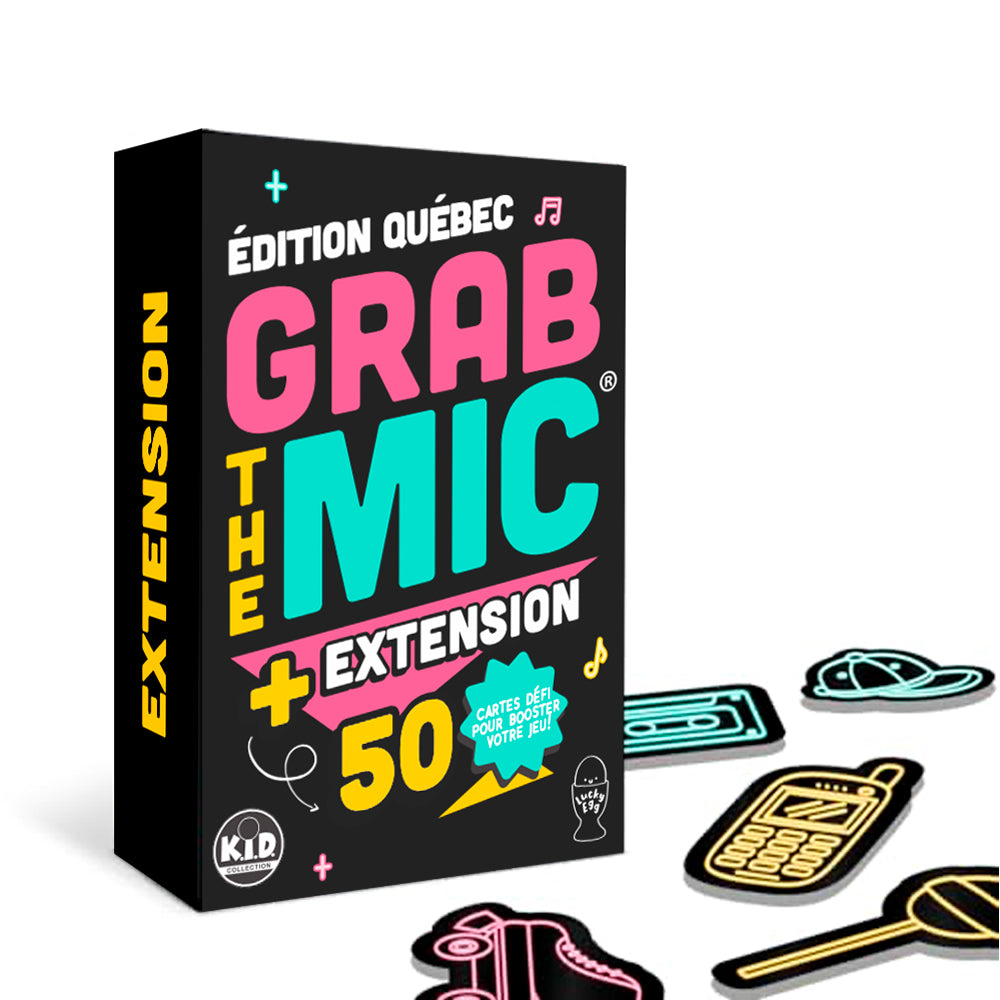 JEU GRAB THE MIC - EXTENSION ÉDITION QUÉBEC - Version française