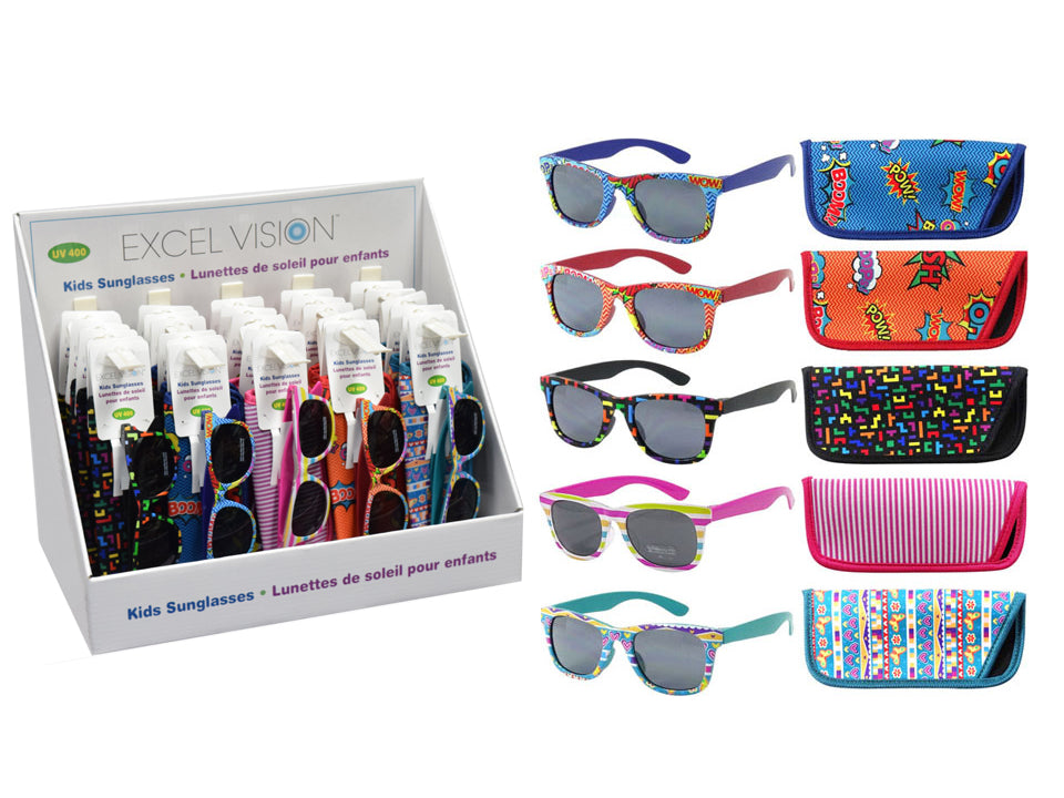 KID'S SUNGLASSES WITH ASST CASE