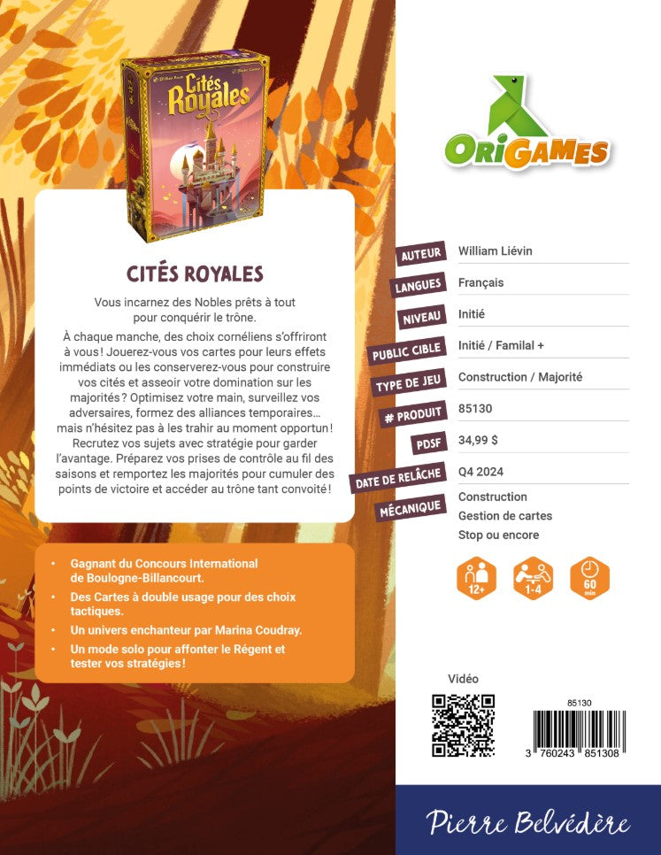 JEU CITÉS ROYALES