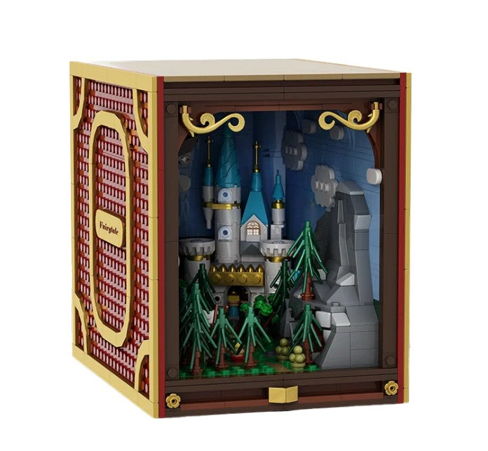 BRIXIES PLUS - BOOK NOOK CONTE DE FÉE 1035 PIÈCES (INSERTION D'ÉTAGÈRE DE COIN DE LIVRE)
