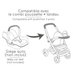 SMOBY - MAXI COSI - 3-IN-1 PINK PRAM STROLLER