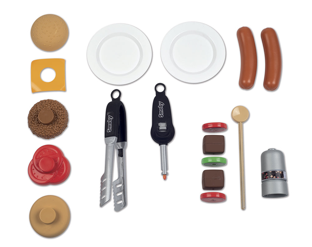 SMOBY - BARBECUE GRILL WITH 16 ACCESSORIES