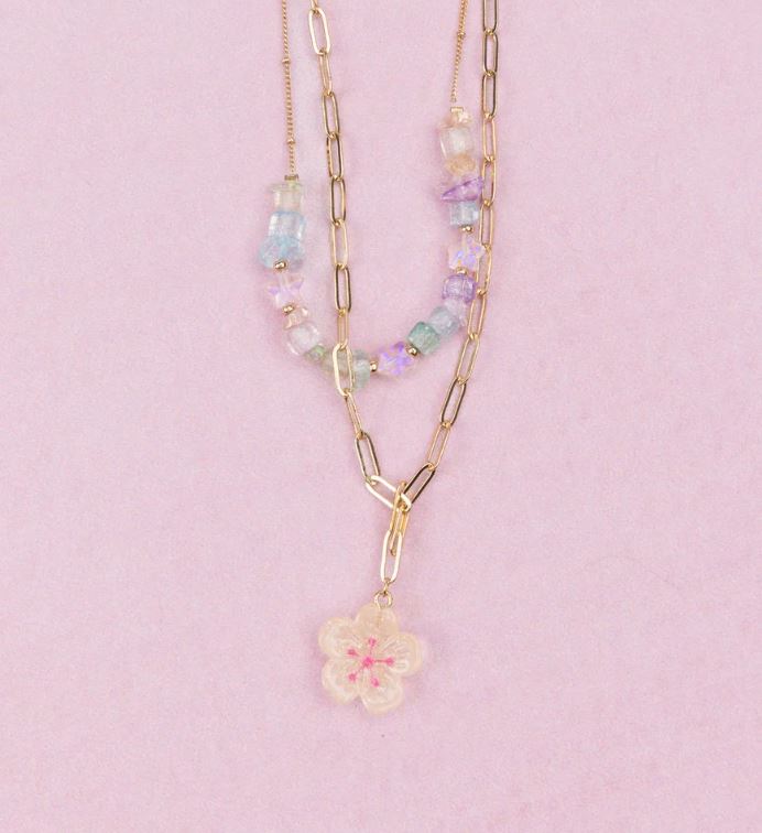 COLLIER DE PIERRES PRÉCIEUSES DE JARDIN BOUTIQUE CHIC