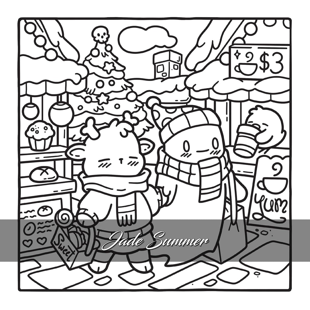 COLORIAGES QUI FONT TROP PEUR POUR ADULTES (COSY COLO) - NOËL SPOOKY - JADE SUMMER (LIVRE DE COLORIAGE)