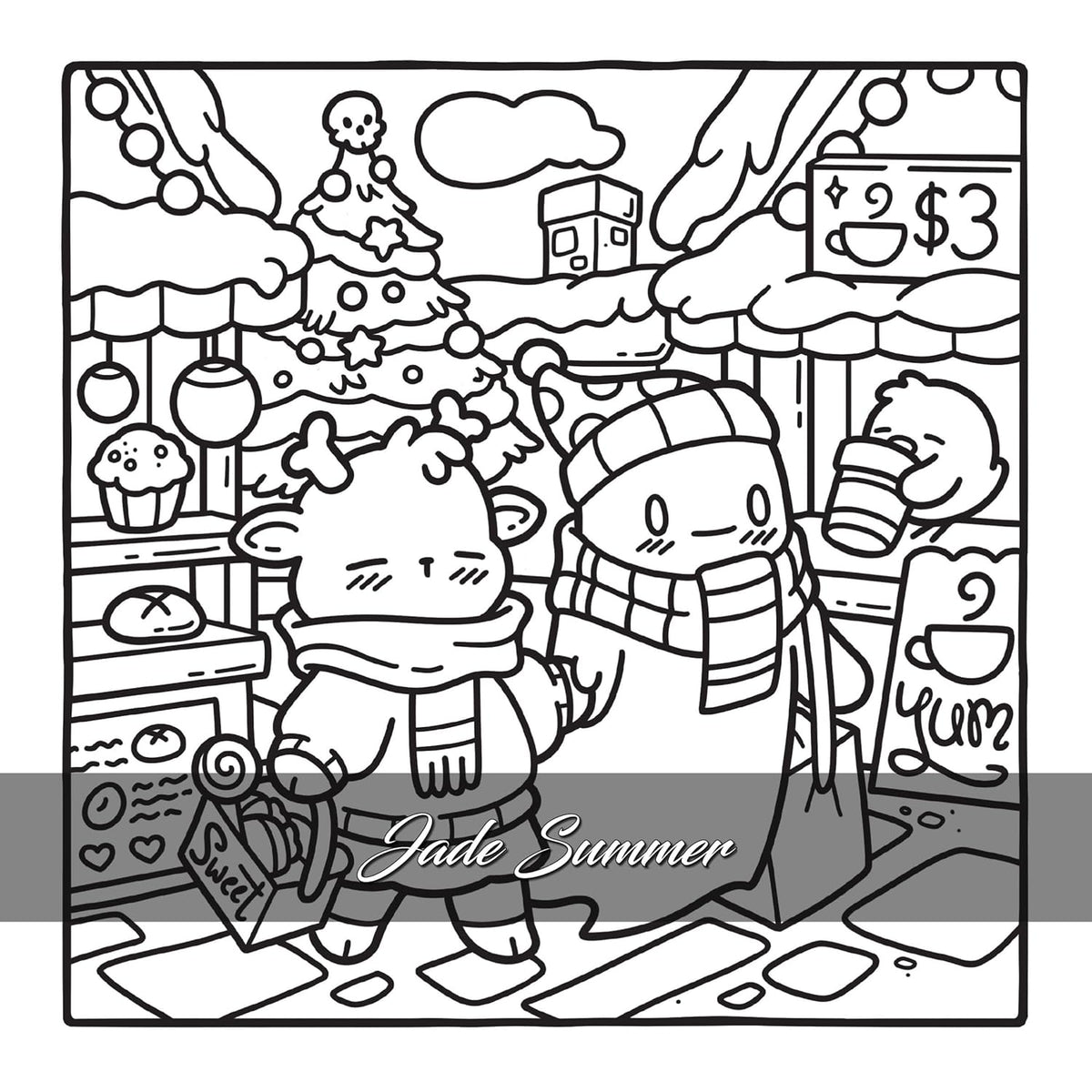 COLORIAGES QUI FONT TROP PEUR POUR ADULTES (COSY COLO) - NOËL SPOOKY - JADE SUMMER (LIVRE DE COLORIAGE)