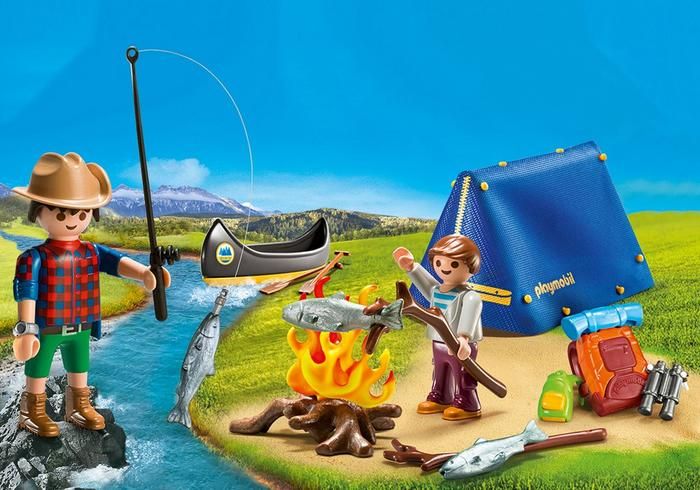 PLAYMOBIL FAMILY FUN - VALISETTE CAMPEURS #9323