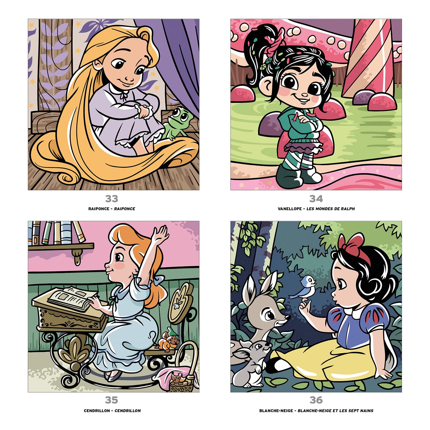 COLORIAGES MYSTÈRES DISNEY - GRAND CARRÉ MYSTÈRES - PETITES POUPÉES (LIVRE DE COLORIAGE PAR NUMÉROS)