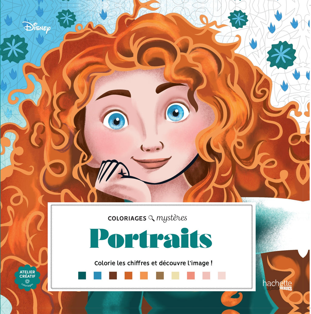 COLORIAGES MYSTÈRES DISNEY - PORTRAITS GRAND CARRÉ (LIVRE DE COLORIAGE PAR NUMÉROS)