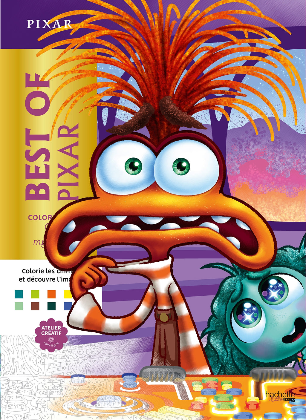 DISNEY MYSTERY COLORING - BEST OF PIXAR (COLOR BY NUMBER BOOK)