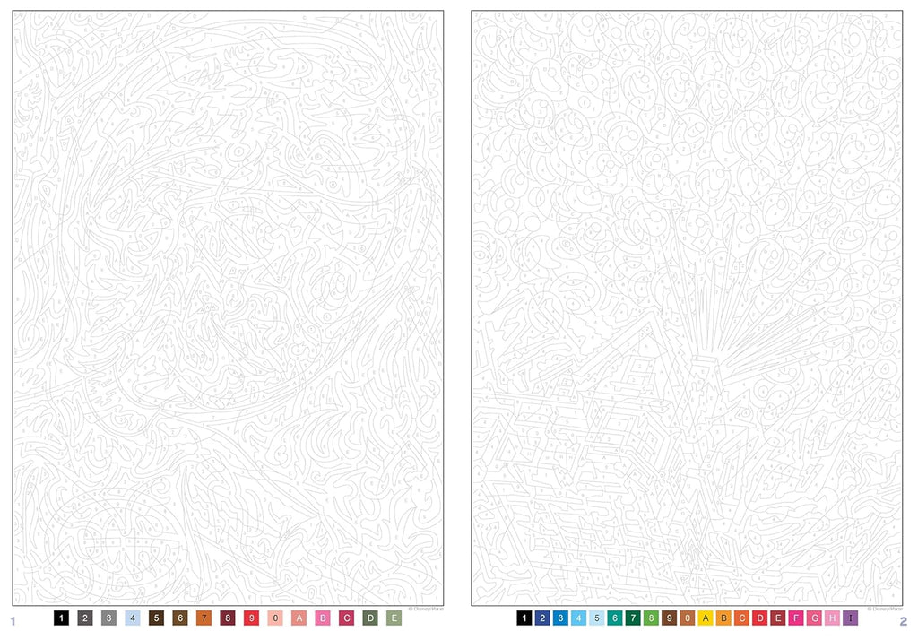 DISNEY MYSTERY COLORING - BEST OF PIXAR (COLOR BY NUMBER BOOK)