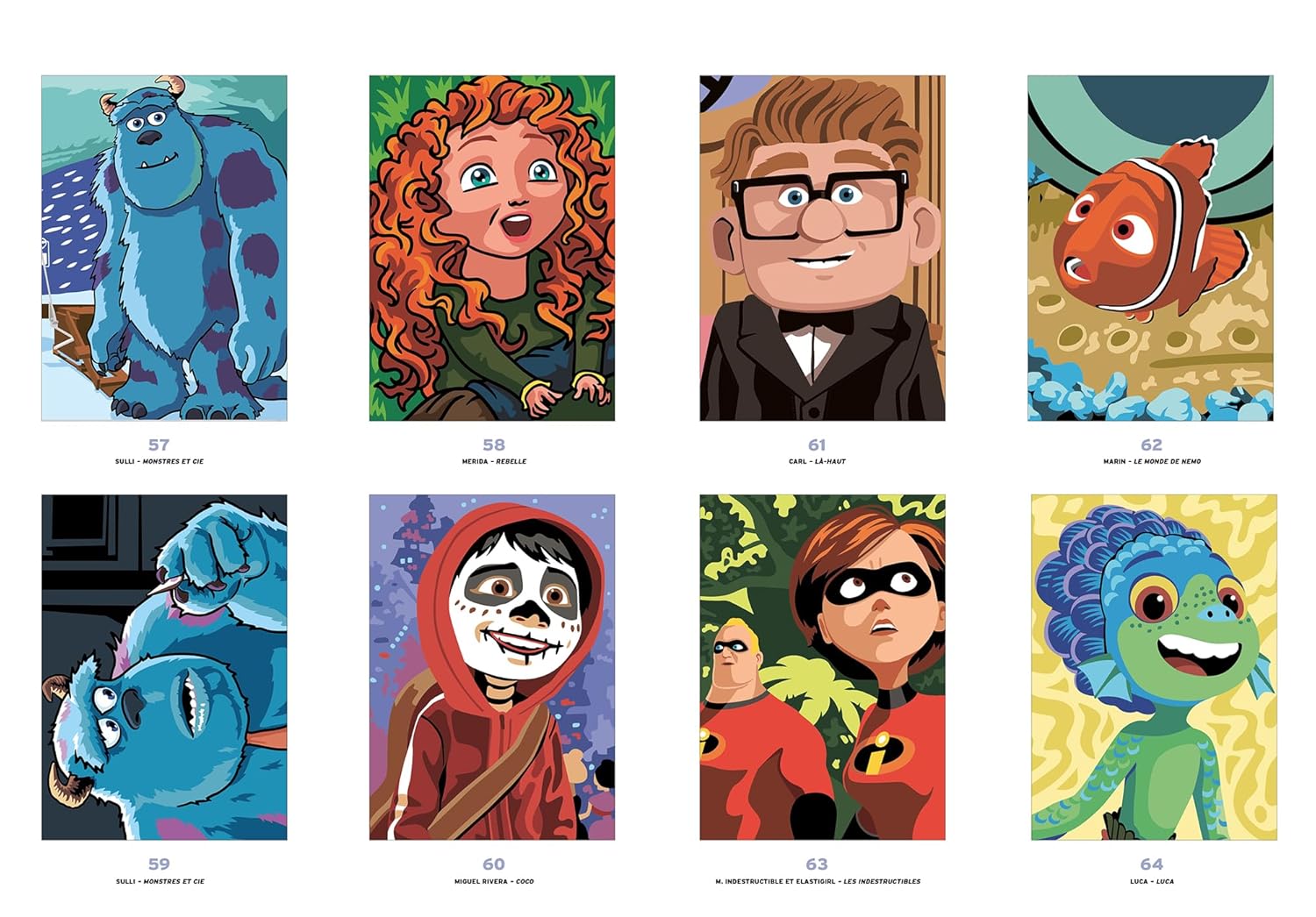 DISNEY MYSTERY COLORING - BEST OF PIXAR (COLOR BY NUMBER BOOK)