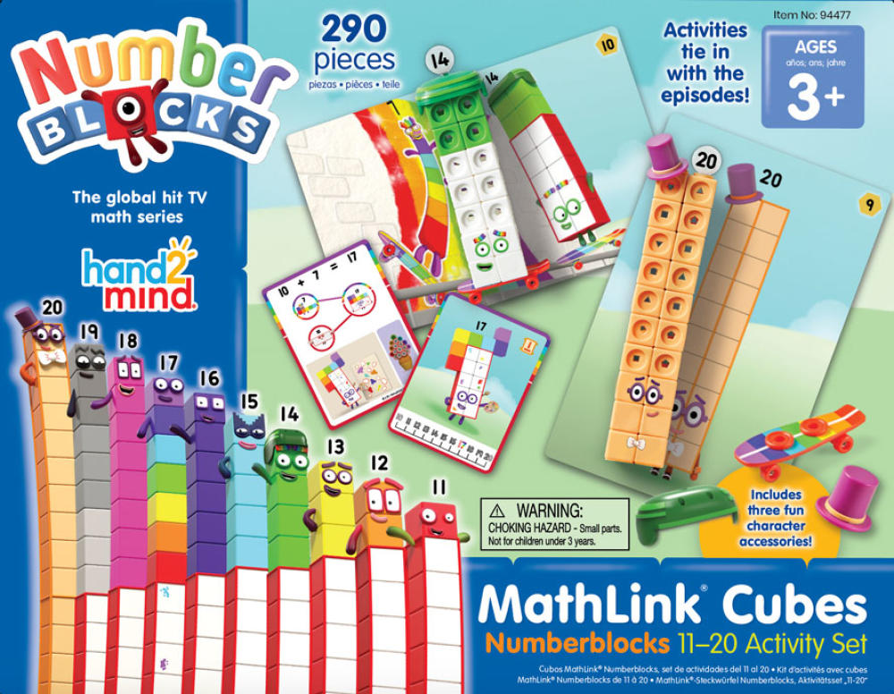 NUMBERBLOCKS MATHLINK CUBES MATHS ACTIVITY SET 11-20