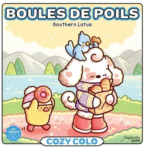 COLORIAGES AMUSANTS ET MIGNONS (COSY COLO) - BOULES DE POILS - SOUTHERN LOTUS (LIVRE DE COLORIAGE)