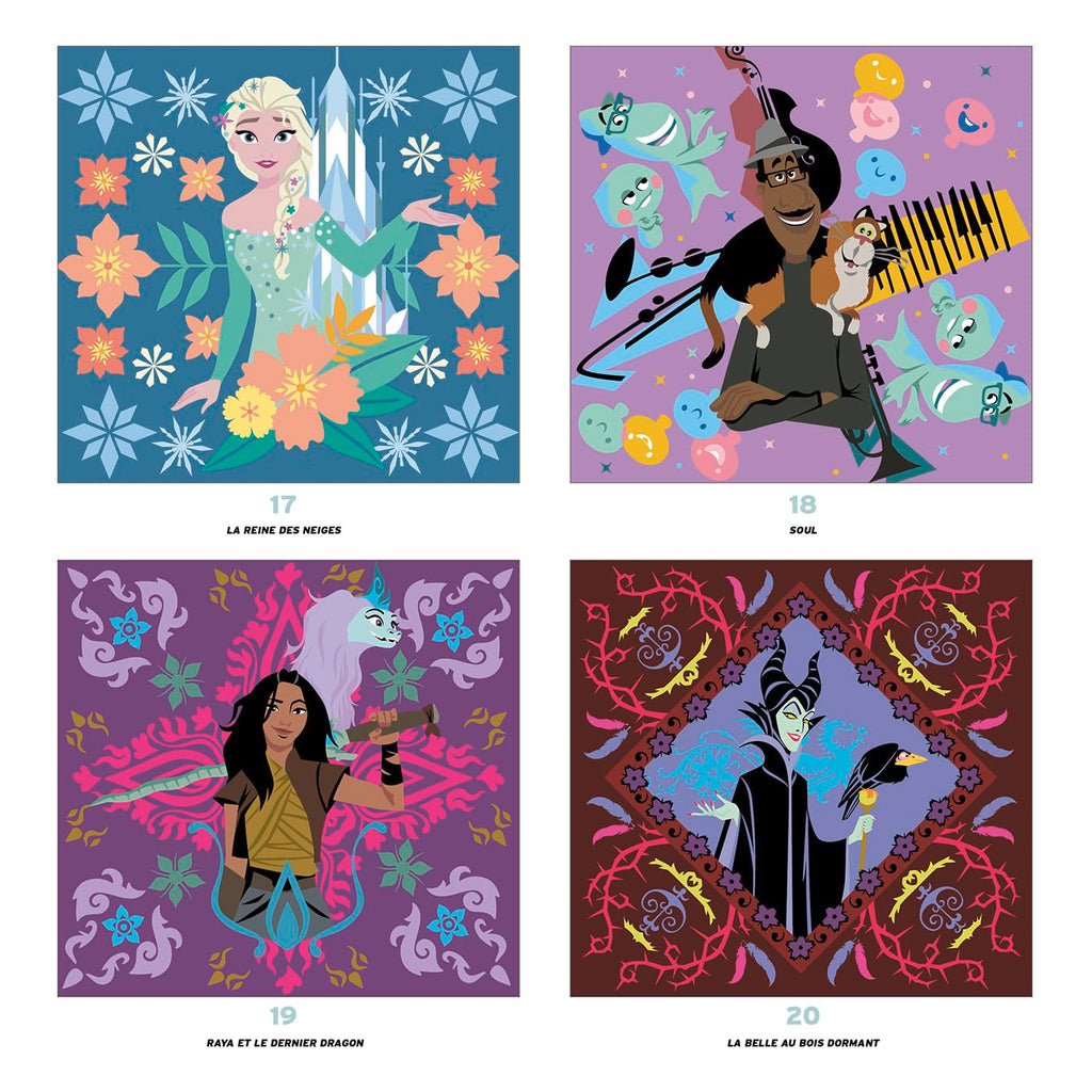 COLORIAGES MYSTÈRES DISNEY - GRAND CARRÉ - MANDALAS (LIVRE DE COLORIAGE PAR NUMÉROS)