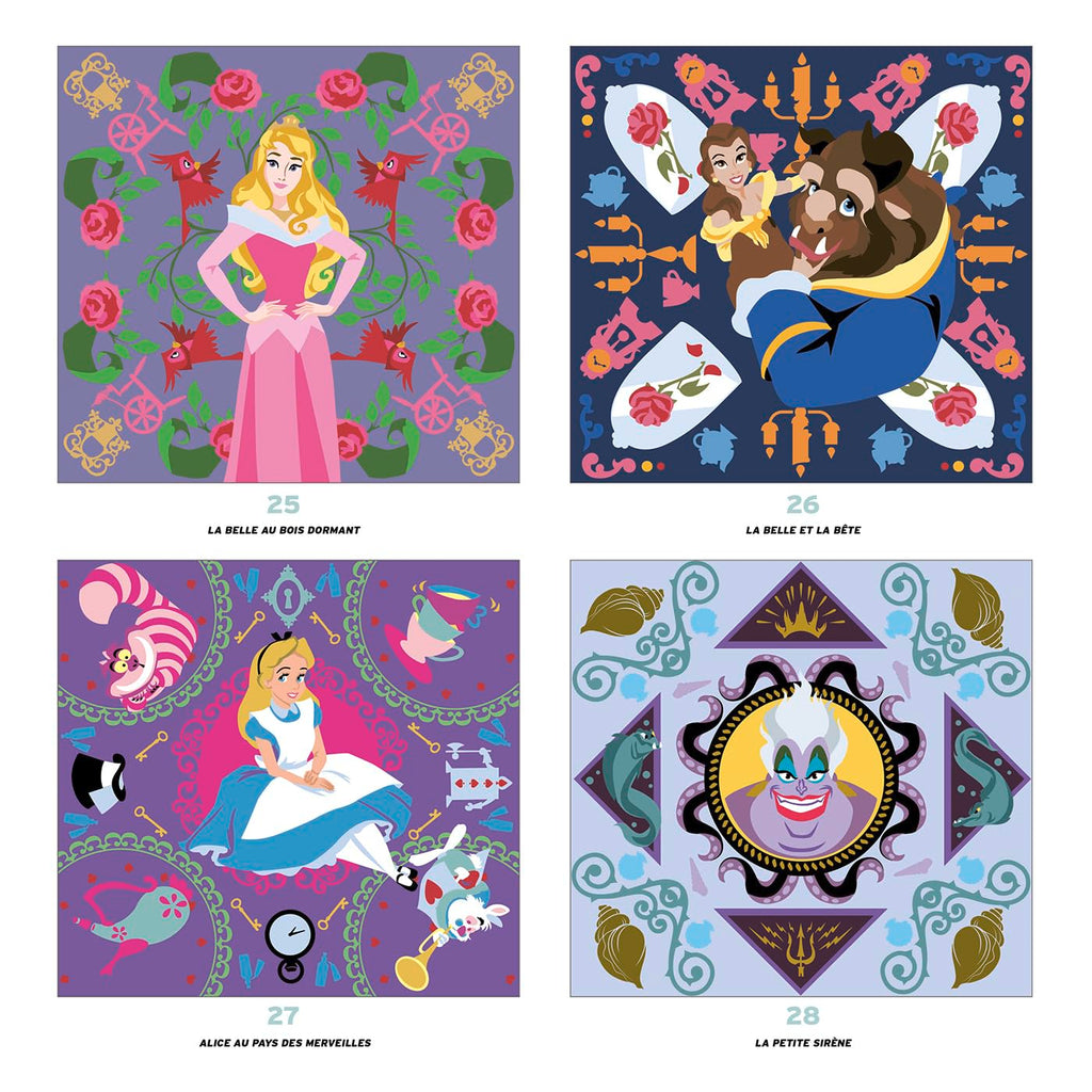 COLORIAGES MYSTÈRES DISNEY - GRAND CARRÉ - MANDALAS (LIVRE DE COLORIAGE PAR NUMÉROS)