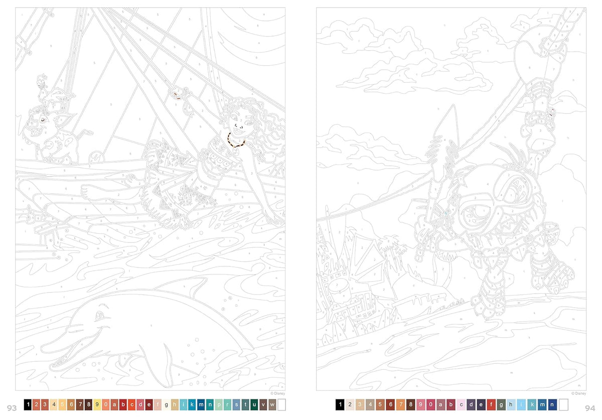 COLORIAGES DISNEY - GRANDS CLASSIQUES TOME 2 (LIVRE DE COLORIAGE PAR NUMÉROS)