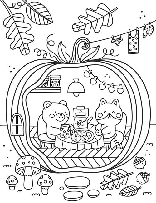 COLORIAGES DOUILLETS ET MIGNONS (COSY COLO) - MA PETITE VILLE - ANGELINA DE SOL (LIVRE DE COLORIAGE AVEC CRAYONS)