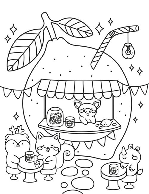COLORIAGES DOUILLETS ET MIGNONS (COSY COLO) - MES PETITES DOUCEURS - ANGELINA DE SOL (LIVRE DE COLORIAGE AVEC CRAYONS)