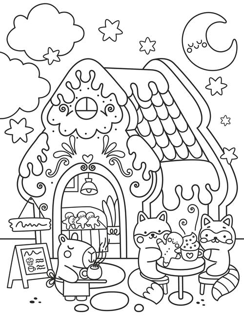 COLORIAGES DOUILLETS ET MIGNONS (COSY COLO) - MES PETITES DOUCEURS - ANGELINA DE SOL (LIVRE DE COLORIAGE AVEC CRAYONS)