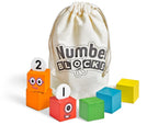 NUMBERBLOCKS - 1 TO 5 WOODEN NUMBER BLOCKS – HAND TO MIND (MULTILINGUAL)