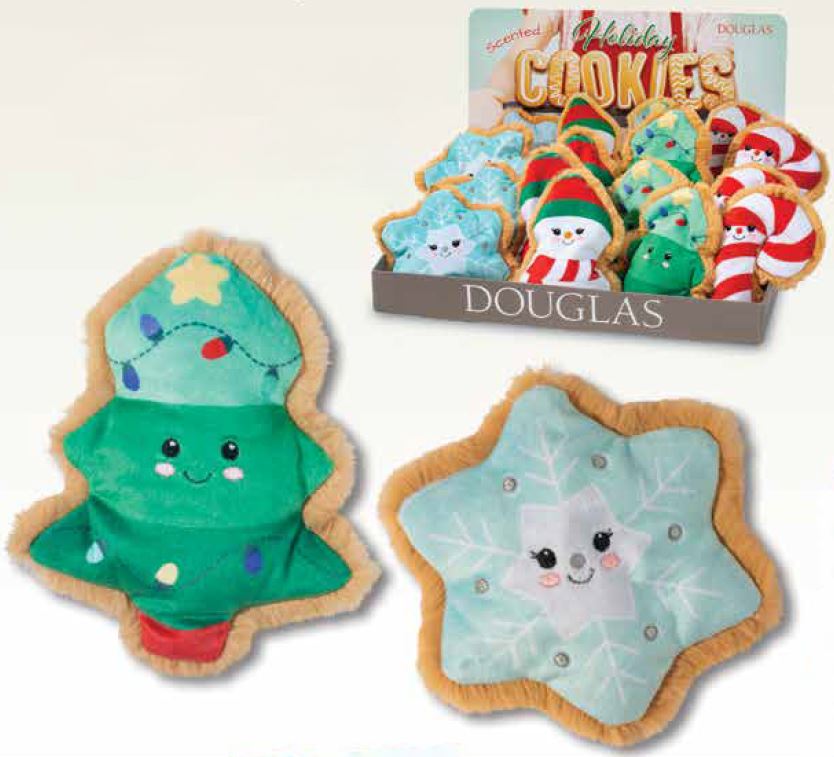 PLUSH - CHRISTMAS COOKIES ASST 5"
