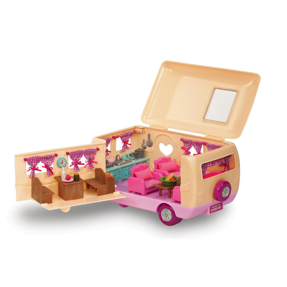 LI'L WOODZEEZ - PINK "HAPPY CAMPER" CAMPING SET