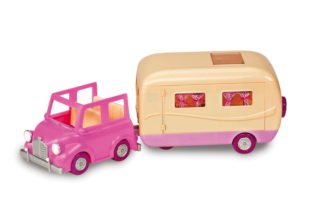 LI'L WOODZEEZ - PINK "HAPPY CAMPER" CAMPING SET