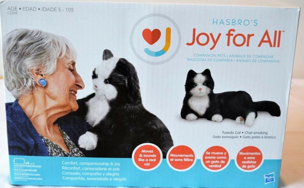 CHAT DE COMPAGNIE INTERACTIF - BLANC ET NOIR