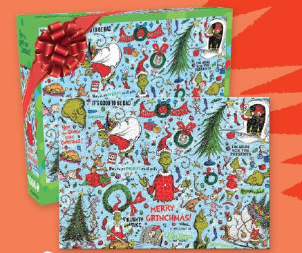 AQUARIUS CASSE-TÊTE 1000 PIÈCES - LE GRINCH PAPIER DE NOËL #65587