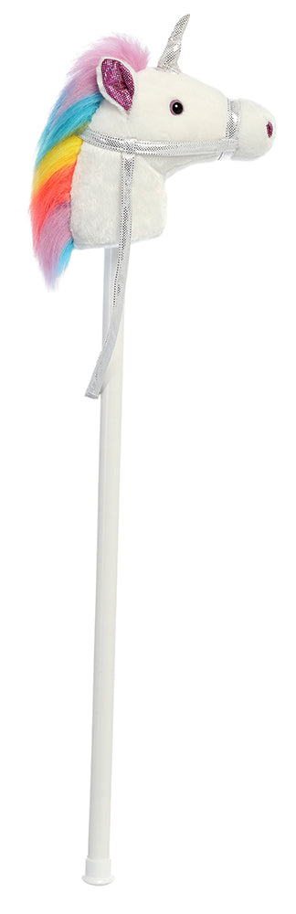 WHITE UNICORN ON A STICK WITH SOUNDS