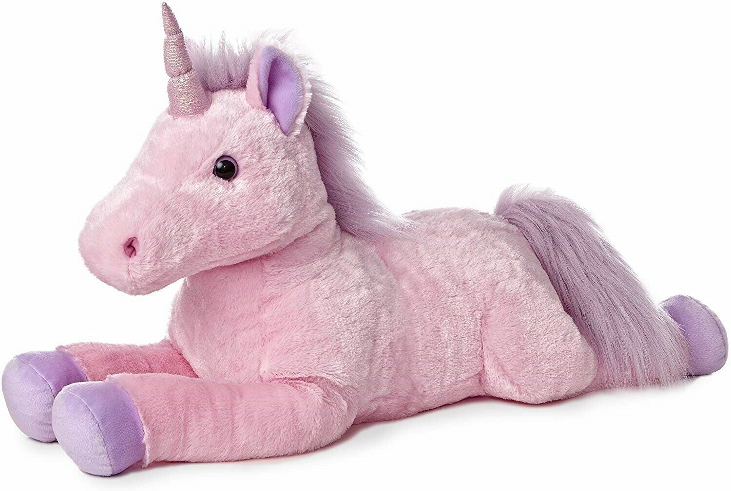 PELUCHE AURORA - LICORNE ROSE CELESTIA 27"