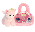 PELUCHE AURORA - SACOCHE PRINCESSE KITTY À PAILLETTES 8"