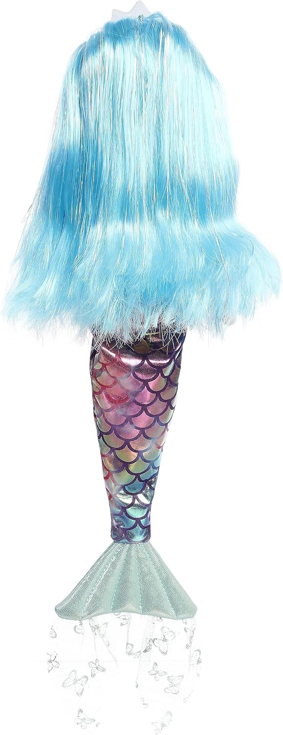 PELUCHE AURORA - SEA SPARKLES - SIRÈNE CHEEKYS PAPILLON 45.7 CM (18")