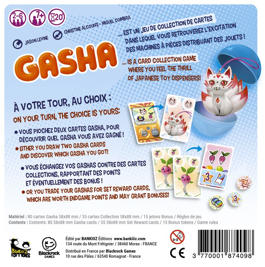 JEU GASHA - Version multilingue