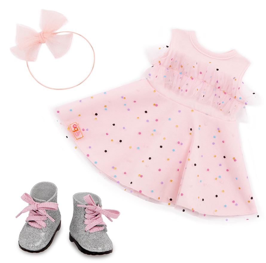 VÊTEMENT OG - ROBE GIRLY AVEC BOTTES "PINK & COLORFUL"