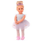 ENSEMBLE VÊTEMENTS OG - "TUTU CUTE" ROBE PAPILLON DE BALLET POUR POUPÉE DE 46 CM