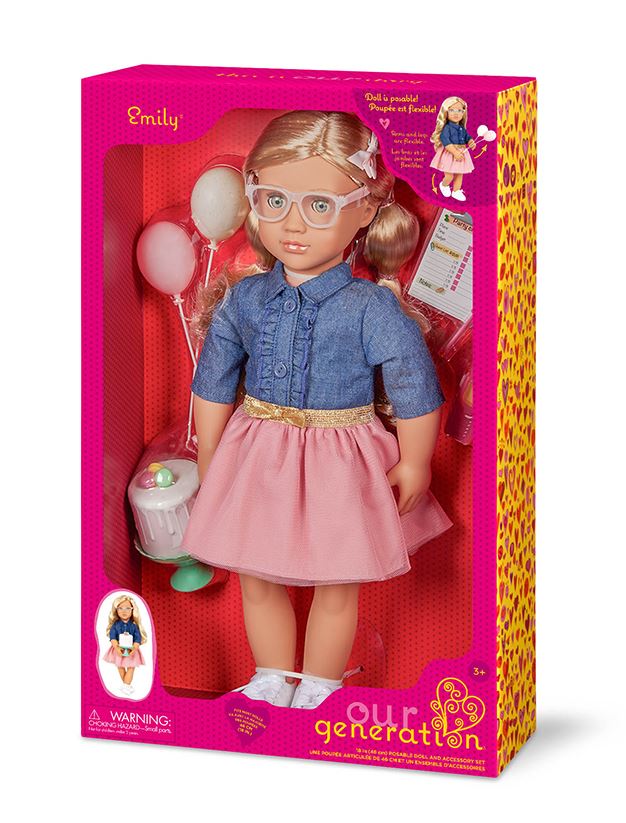 POUPÉE OG DE LUXE - EMILY "LET'S HAVE A PARTY!" 18" (46CM)