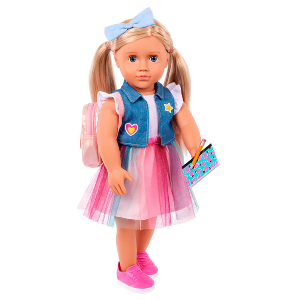 POUPÉE OG DE LUXE - EVIE L'ÉCOLIÈRE 46CM