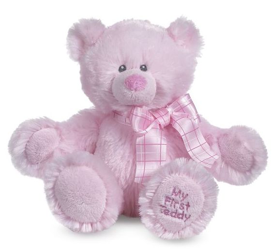 PELUCHE - MON PREMIER TEDDY ROSE 19" (48CM)
