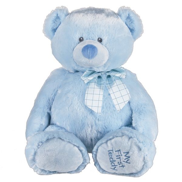 PELUCHE - MON PREMIER TEDDY BLEU 19"