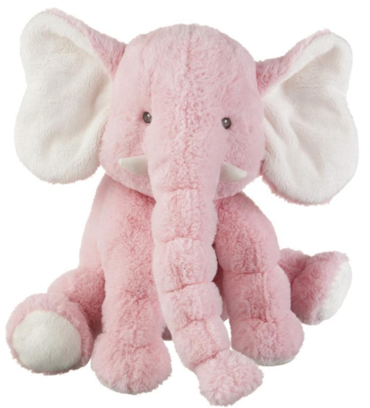 PLUSH TOY - JELLYBEAN PINK ELEPHANT 14"