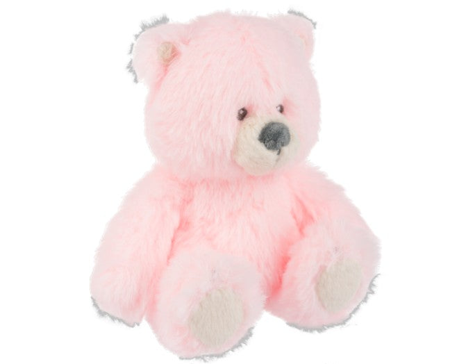 PELUCHE OURSON ROSE 6,5"
