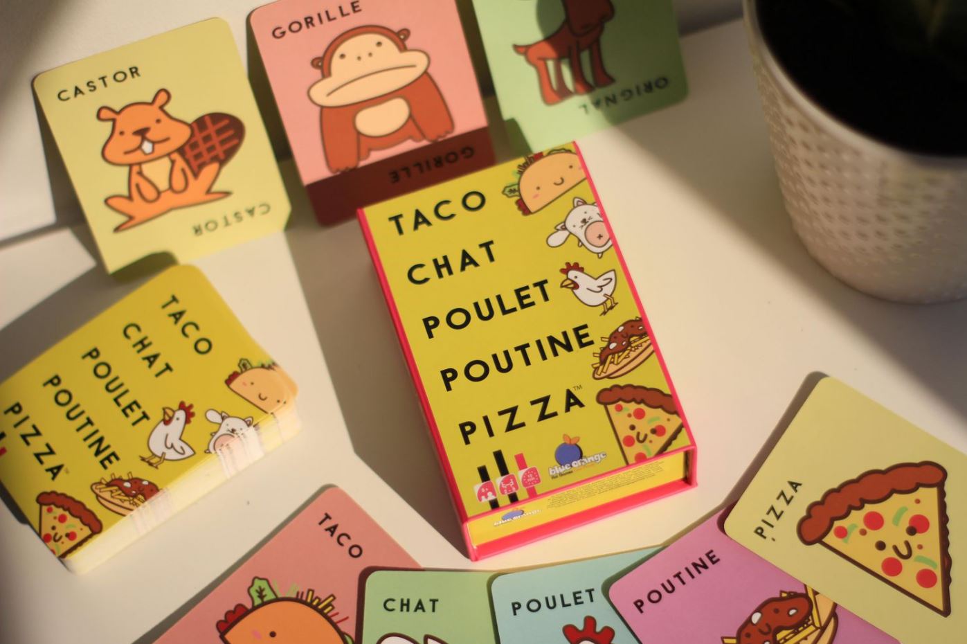 JEU TACO, CHAT, POULET, POUTINE, PIZZA