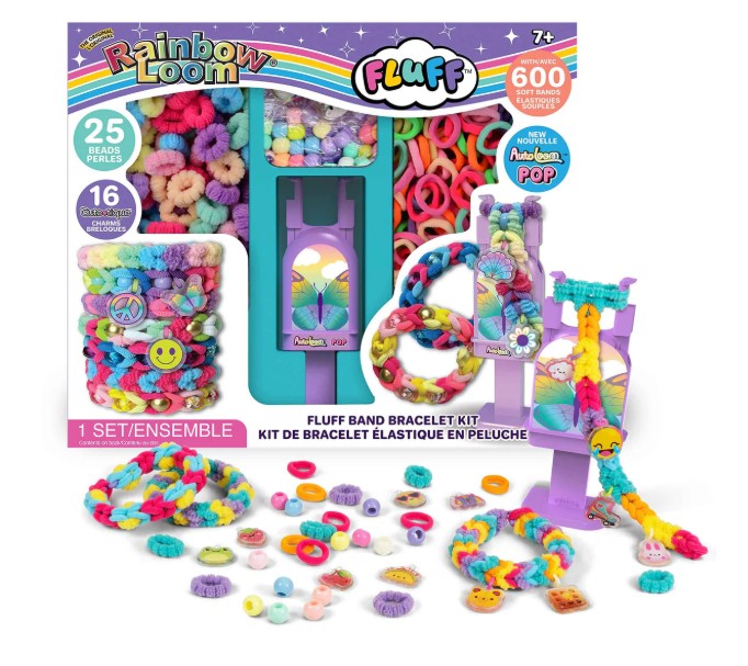 RAINBOW LOOM - ENSEMBLE DE BRACELET ÉLASTIQUE EN PELUCHE