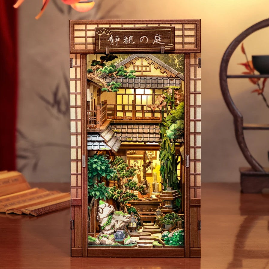 BOOK NOOK BRICOLAGE DIY - CUTEBEE COUR SEREINE (INSERTION D'ÉTAGÈRE DE COIN DE LIVRE)