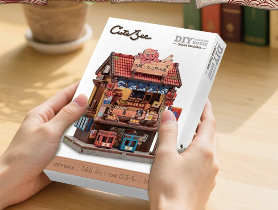MAISON DE BRICOLAGE DIY - SÉRIE DE MINI MAGASINS CUTEBEE - TAKOYAKI D'OSAKA MINI MAGASIN