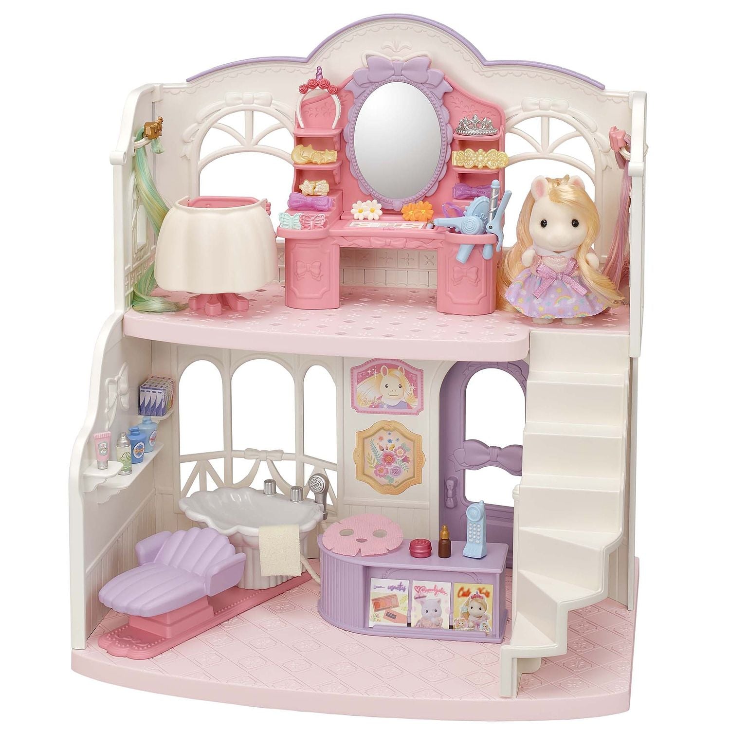 CALICO CRITTERS - SALON DE COIFFURE DE PONEY FILLE (PONY' S STYLISH HAIR SALON)