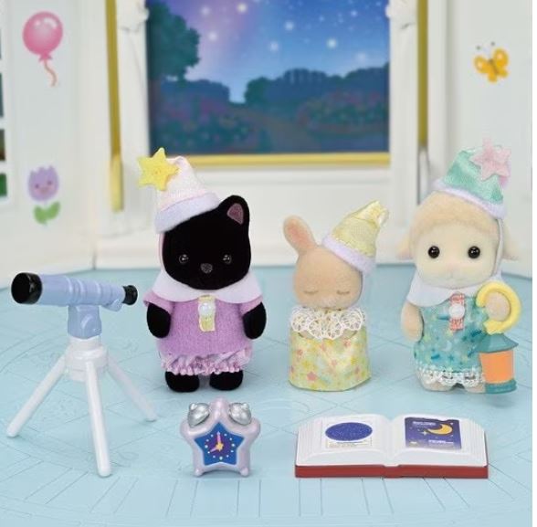 CALICO CRITTERS - AMIS DE LA GARDERIE - TRIO DE SOIRÉE PYJAMA