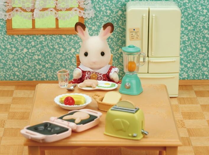 CALICO CRITTERS - ENSEMBLE D'ALIMENTS ET D'ÉLECTROMÉNAGERSPOUR DÉJEUNER