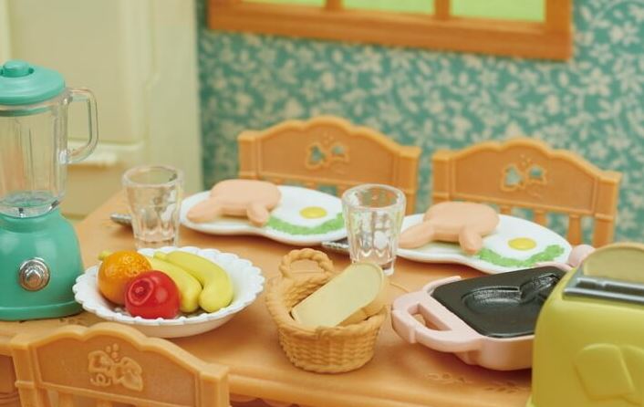 CALICO CRITTERS - ENSEMBLE D'ALIMENTS ET D'ÉLECTROMÉNAGERSPOUR DÉJEUNER